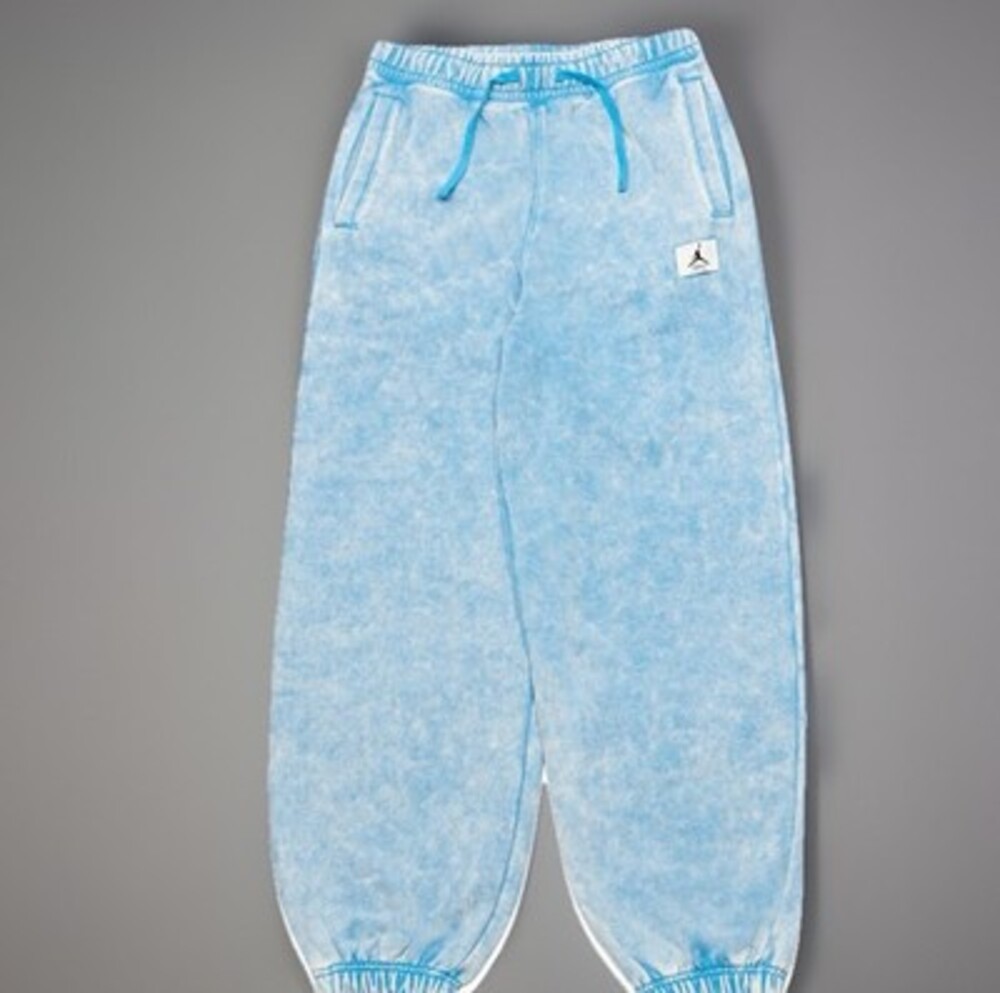 Jordan Nike Dark Powder Blue Fleece Pants DX3249 Womens XS New Free Shipping - Picture 3 of 6